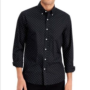 Michael Kors Stretch Slim Fit Shirt Black Large